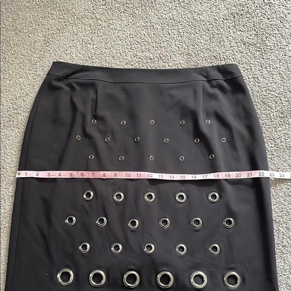 Worthington Black Pencil Skirt with Silver Embellishments - Picture 8 of 10